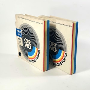 UNUSED Lot of 2 ORWO 120 MAGNETBAND Magnetic Reel-to-Reel Audio Tapes Typ Type 360 Meters Double Play 1977 Unopened Blank Recording Tape