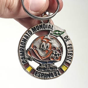 llaveros barcelona 82 naranjito y sevilla expo - Comprar Llaveros antiguos y de colección en