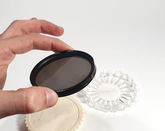 Vintage TIFFEN 62mm Polarizer Lens Filter 35mm Black & White Film Photography in Original Case Lomography Effect Made in USA Polarizing