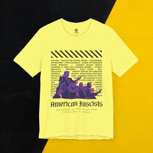 American Fascists Shirt: Anti-Fascist T-Shirt, Trump, Tucker Carlson, DeSantis, Bannon, MTG, Gaetz, Boebert, Marjorie Taylor Greene, Leftist