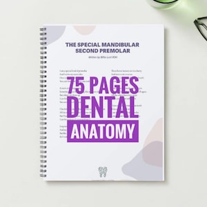 歯科臨床イヤーノート = Year note of dental practi… Dental Tooth Anatomy Spiralbound 116 Color Handwritten Notes for