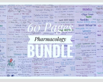 Comprehensive Bundle Pharmacology for the Dental Hygiene Student Study Sheets