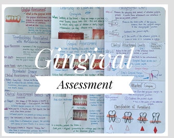 Gingival Assessment Basics study notes for the dental hygiene student