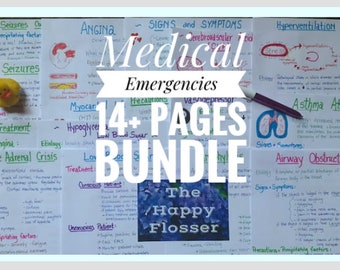 Medical Emergencies Bundle Study Sheets for The Dental Hygienist
