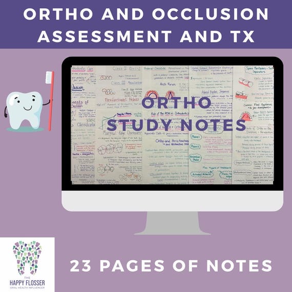 Orthodontics and Occlusion Study Notes for the Dental Hygiene