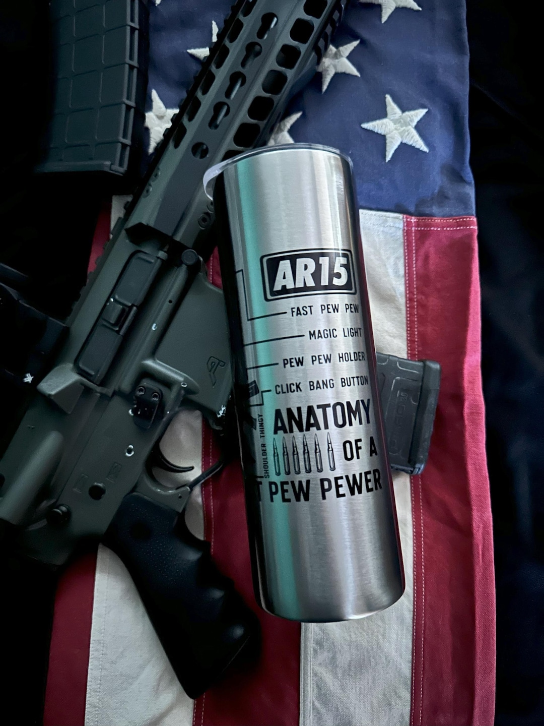 Enemy Territory Teal 15OZ Tumbler