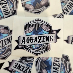 Military Sticker, AquaZene: Fuel Your Day