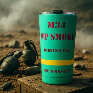 EOD-explosieve beker, rookgranaat, 14 oz vacuümverpakking!