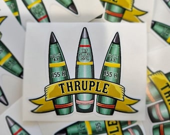 Military Sticker, THRUPLE