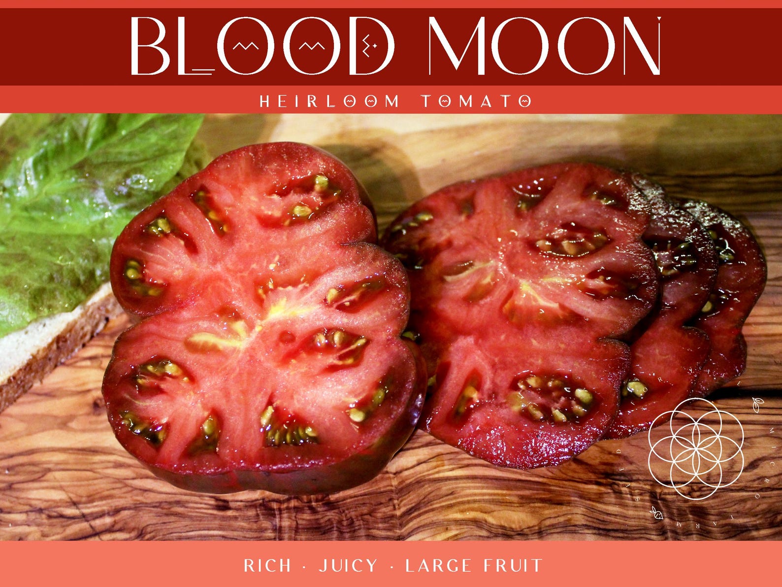 Blood Moon Tomato Seeds, Dark Heirloom, Organically Grown (15 Seeds