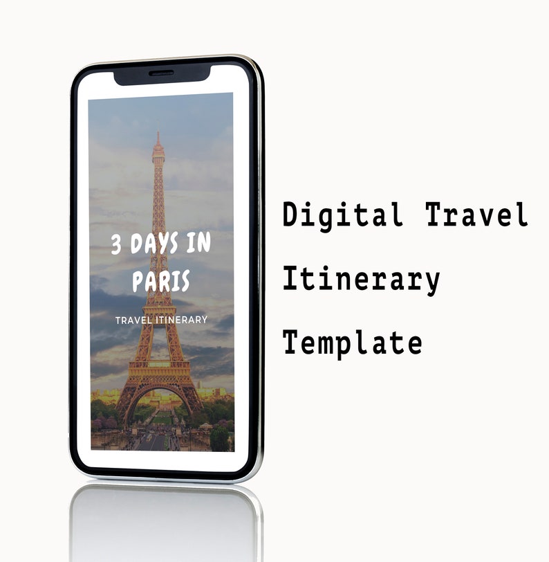 EDITABLE Travel Itinerary Template Edit on Canva Template Etsy Ireland