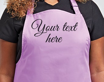 Your text on apron, personalised apron, birthday gift, custom printed Father's day present