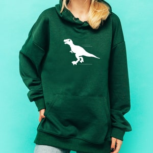 Dinosaur unisex unique Hoodie Sweater Tyrannosaurus Sweatshirt Gifts cute Jumper Rex Dino Men Women Jurassic Animal warm polyester cotton