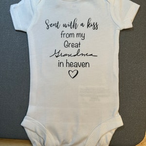 Onesie using your loved one’s handwriting