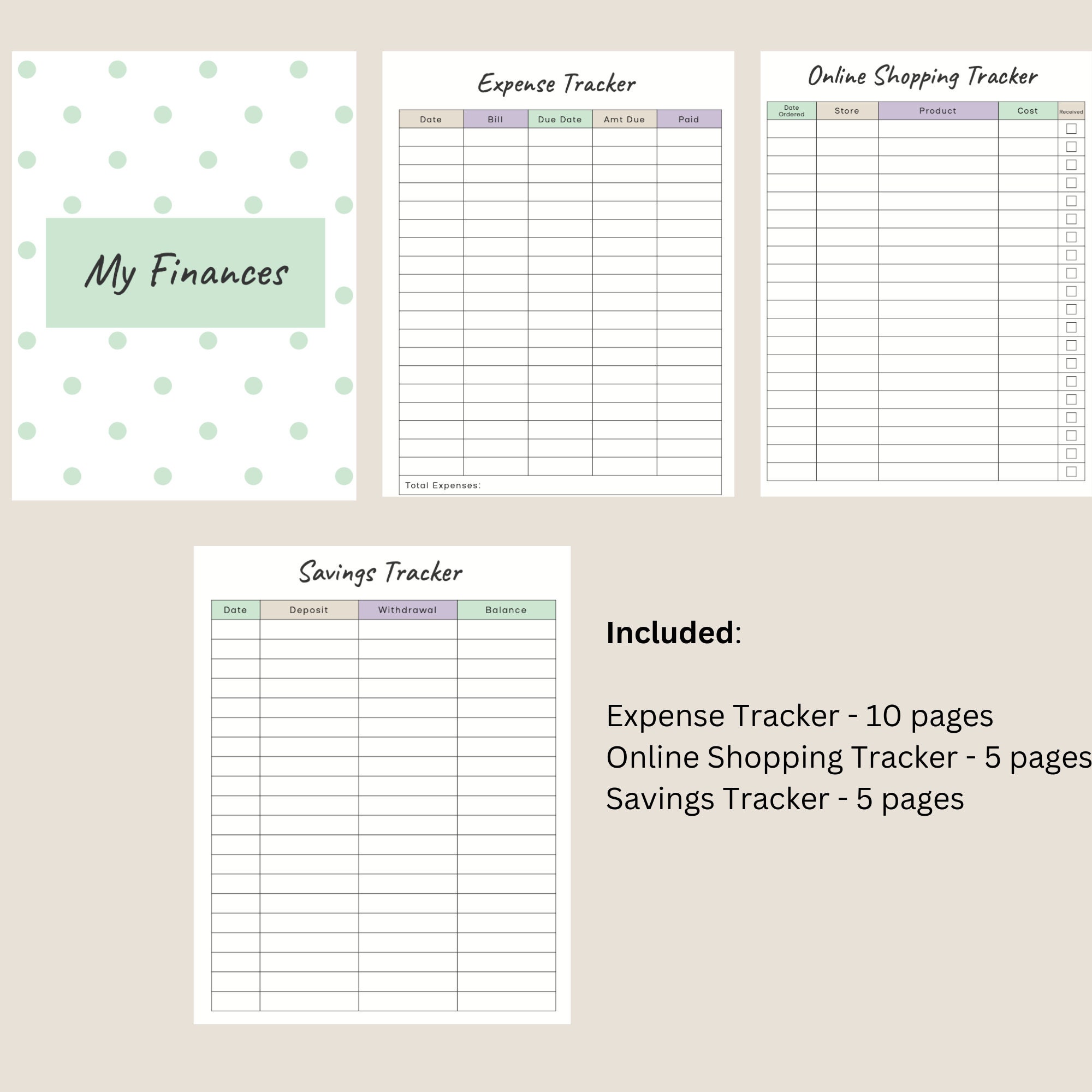All of the Things Printable &amp; Editable Organizational Planner ...