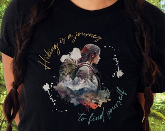 Outdoor hiking gift adventure shirt for her, Woman's Hiking Backpacking Camping Shirt, Inspirational Hikers Tee, Travel Shirt, Vacation Gift