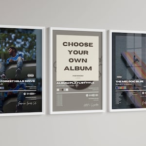 Custom Album Cover Posters, Album Cover Prints Personalized and Custom Wall Art and Aesthetic Decor, Music Gifts and Poster, Favorite Artist
