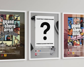 Custom Video Game Poster | Gamer Wall Art (Digital Print)