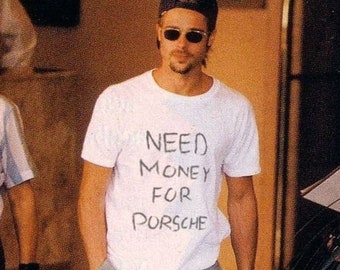 Besoin d'argent pour une chemise Porsche | -shirt vintage | Cadeau pour homme | T-shirt Homme| Cadeau Porsche | T-shirt Porsche | Cadeau Porsche | chemise vintage