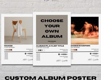 Custom Album Cover Art Print | Personalized Music Poster (Digital Download)