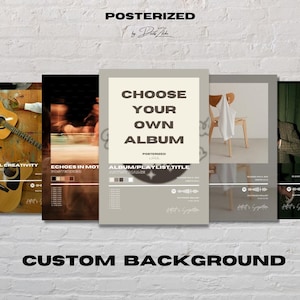 Custom Album Art Poster: Personalized Music Print (Digital Download