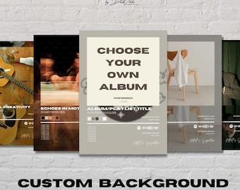 Custom Album Cover Poster | Personalized Music Gift (Digital Download)