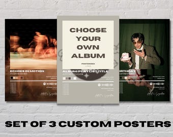 Custom Album Cover Art Print Set | Personalized Music Poster (Digital Download)