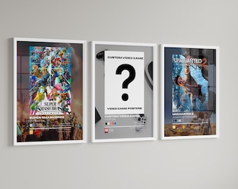 Custom Video Game Poster | Gamer Wall Art (Digital Download)