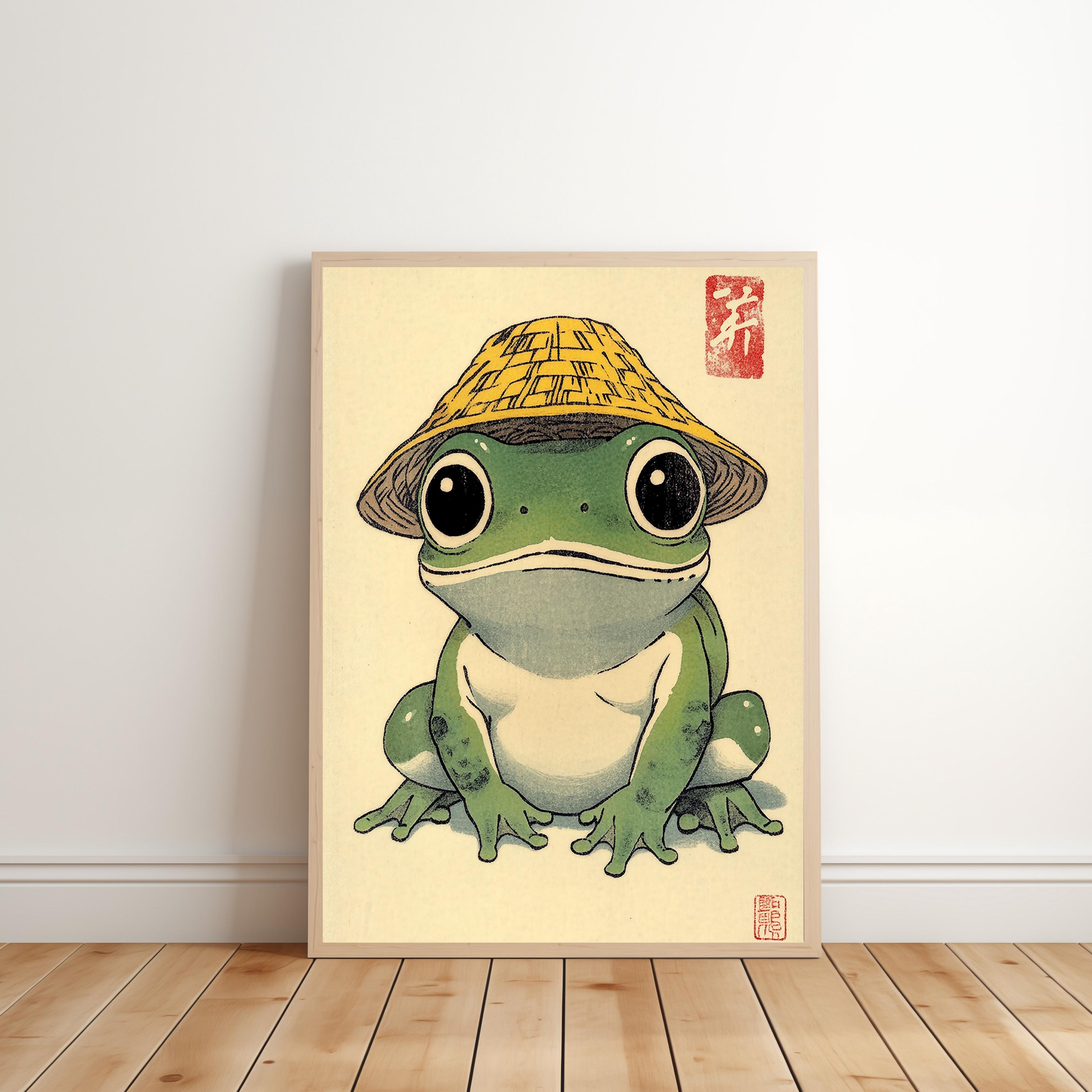 Japanese Colorful Frog Print | Inspired by Matsumoto Hoji