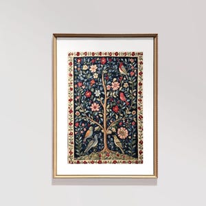 Textile Wall Art | Vintage Print | Light Academia Decor | Tapestry Wall Art | Printable Room Decor | Printable Wall Art | E57