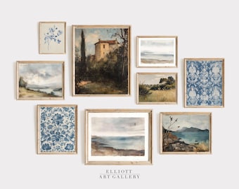 Printable Vintage Gallery Wall Art SET | Antique Prints | Aesthetic Decor | Farmhouse Decor | DIGITAL Download | E79