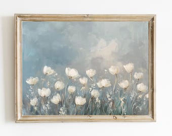 Vintage Summer Flowers Painting | Summer Wall Art | French Country Farmhouse Wall Art | Cottagecore Wall Art | PRINTABLE | E161