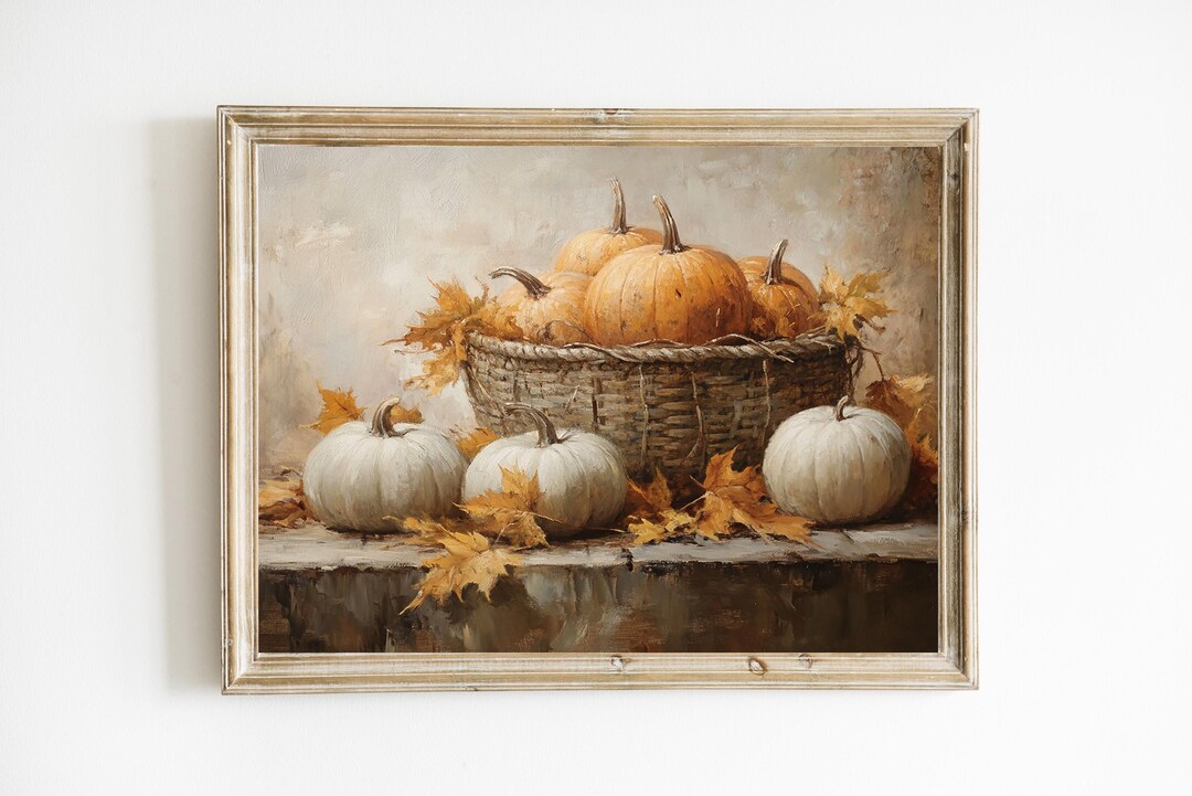 Fall Pumpkins | Rustic Fall Wall Decor | Autumn Wall Print | Printable ...