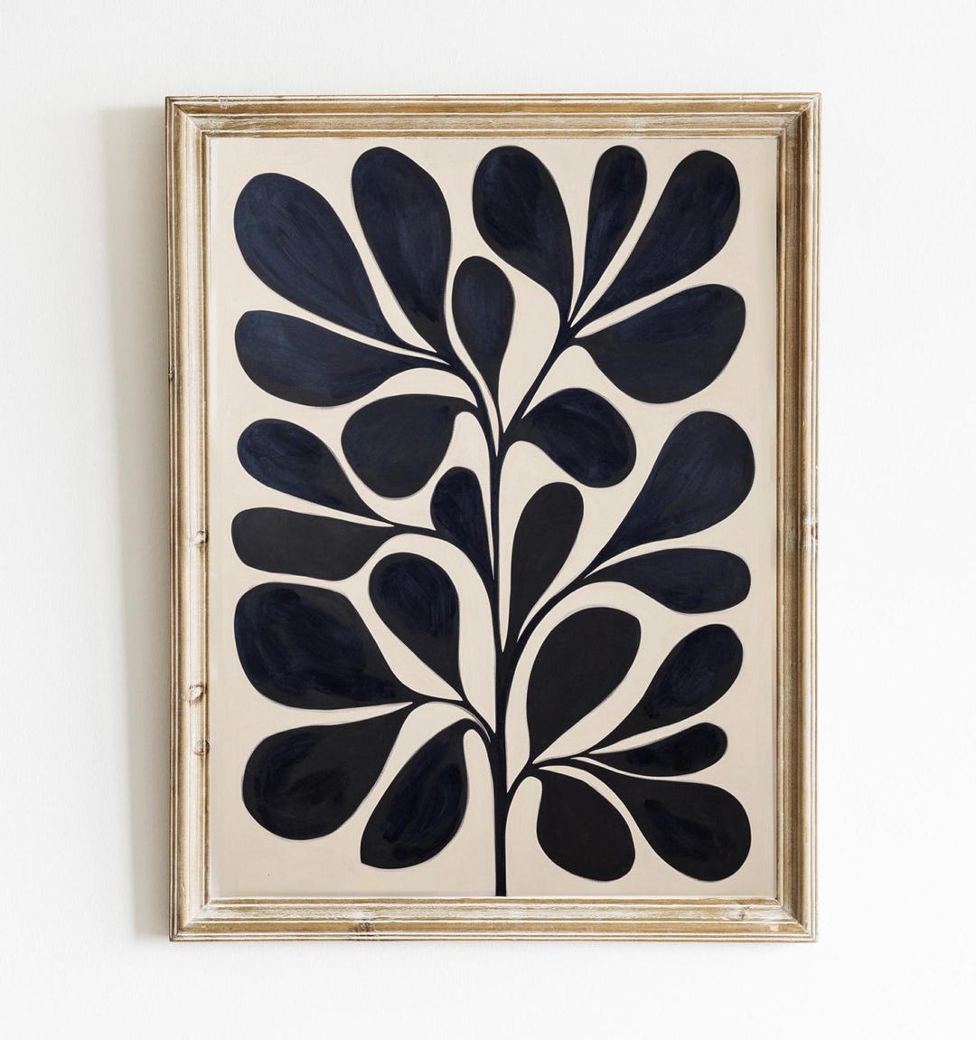 Abstract Botanical | Abstract Floral Wall Print | Modern Mid