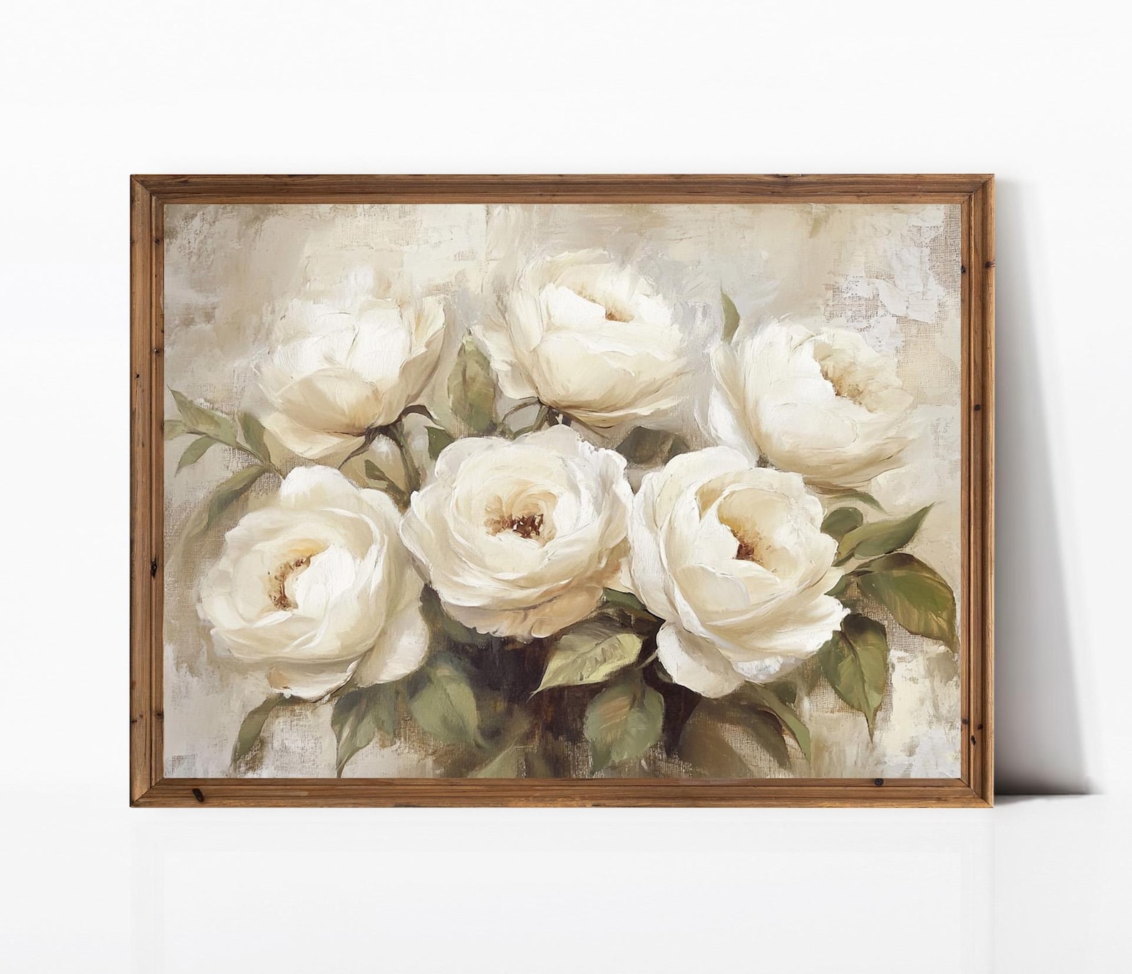 Antique White Roses | Vintage Still Life | Vintage Floral Oil Painting ...