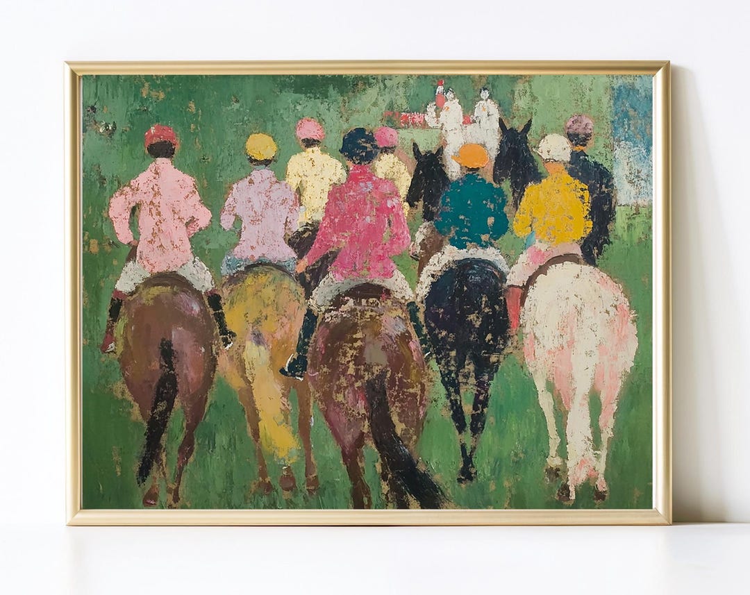 Abstract Equestrian Print | Equestrian Abstract Painting | Modern Horse ...