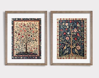 Textile Wall Art SET | Light Academia Decor | Vintage Prints | Tapestry Wall Art SET | PRINTABLE Wall Art | Light Academia Room Decor | E59