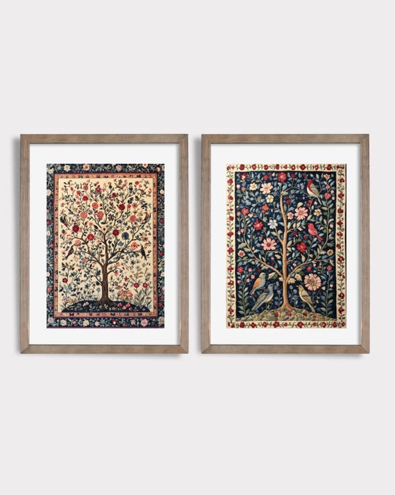 Textile Wall Art SET | Light Academia Decor | Vintage Prints | Tapestry Wall Art SET | PRINTABLE Wall Art | Light Academia Room Decor | E59