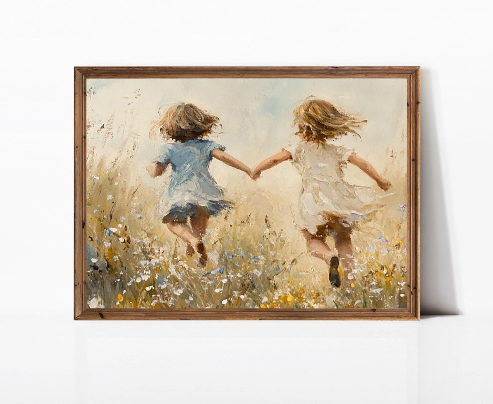 Art Mural Rustique de la Maison de Ferme, Peinture de Grange et Impressions de Fleurs Blanches, Poster Paysage de Campagne pour Salle de Bain Chambre Salon Décoration 30x40 cm Sans Cadre