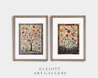 Textile Wall Art SET | Light Academia Decor | Vintage Prints | Tapestry Wall Art SET | PRINTABLE Wall Art | Light Academia Room Decor | E56