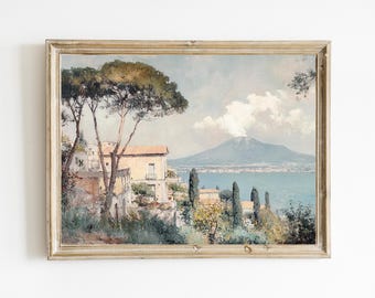 Italian Landscape | Amalfi Coast Wall Decor  Italy Landscape Printable | Mediterranean Decor | PRINTABLE | DIGITAL | Downloadable  | E594