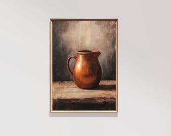 Rustic Kitchen Jug | Vintage Farmhouse Decor | Vintage Kitchen Print | Digital Art | PRINTABLE | E65