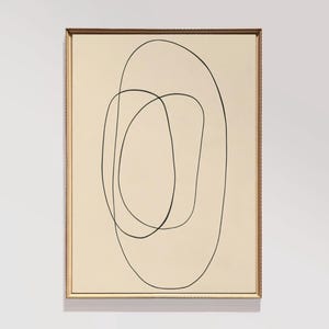 Modern Doodle | Abstract Scribble | Fine Line Print | One Line Art Print | Modern Office Decor | Minimalist Neutral Art | DIGITAL | E536