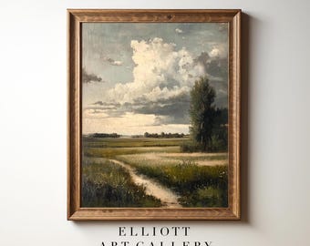 Rustic Vertical Landscape | Country Wall Print | Downloadable Art Print | PRINTABLE Wall Art | E29
