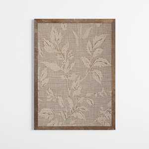 Neutral Textile Print | Neutral Tapestry Wall Art| Vintage Beige Traditional Wall Art | PRINTABLE | Downloadable Art | E647