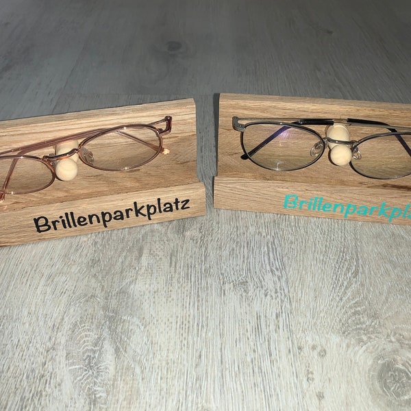 Brillenparkplatz Brillenhalter Brillengarage Brillenständer aus Holz