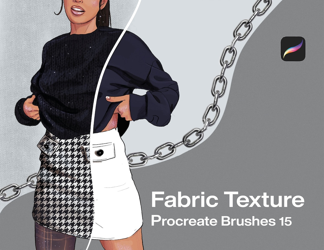 Procreate Fabric Textures | Clothes Fashion |texture Brush - Etsy