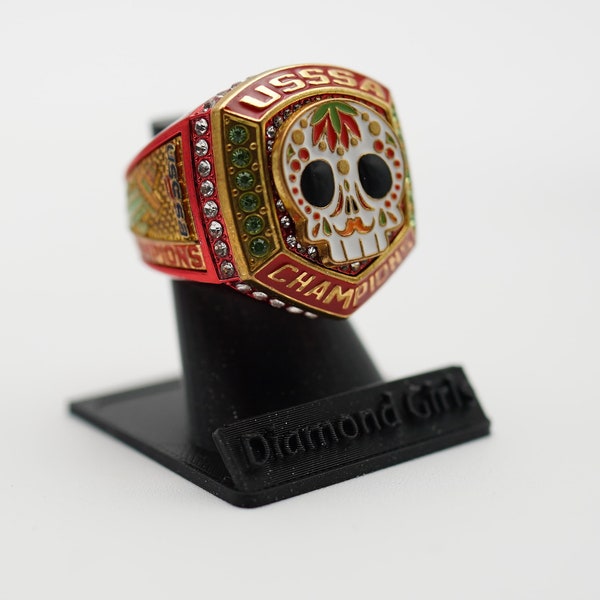 Championship Ring Holder for Softball Personalized Ring Holder Individual Sports Ring Display, Team Gift, Softball Rings
