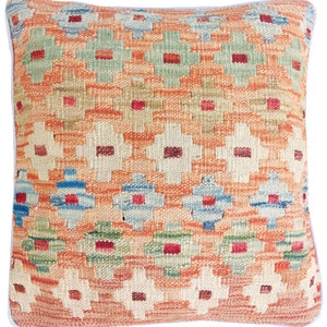 Set di 4 federe per cuscini colorate fatte a mano / Federa decorativa multicolore Kilim per divano, arredamento camera da letto