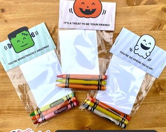 Halloween Printable Treat/Candy/Goodie Bag Topper, Instant Digital Download, Printable Topper with Patterns - School Halloween Party Favors
